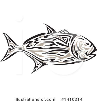 Royalty-Free (RF) Fish Clipart Illustration by patrimonio - Stock Sample #1410214