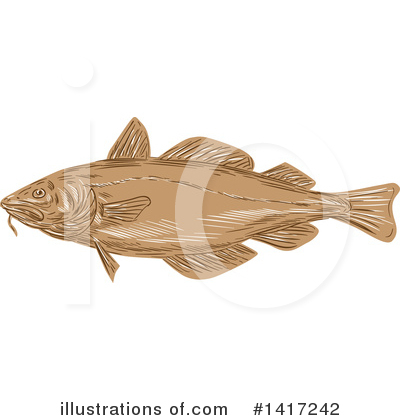 Royalty-Free (RF) Fish Clipart Illustration by patrimonio - Stock Sample #1417242