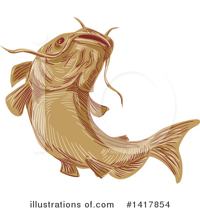 Royalty-Free (RF) Fish Clipart Illustration by patrimonio - Stock Sample #1417854