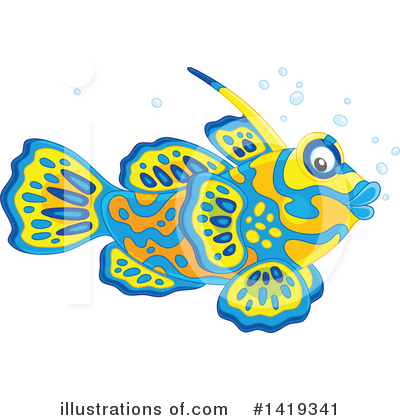 Royalty-Free (RF) Fish Clipart Illustration by Alex Bannykh - Stock Sample #1419341