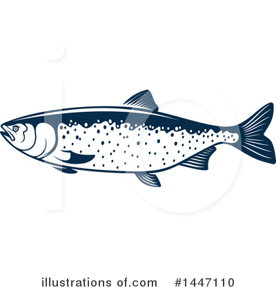 Salmon Clipart #1447110 by Vector Tradition SM