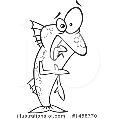 Royalty-Free (RF) Fish Clipart Illustration by toonaday - Stock Sample #1458770