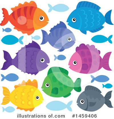 Royalty-Free (RF) Fish Clipart Illustration by visekart - Stock Sample #1459406