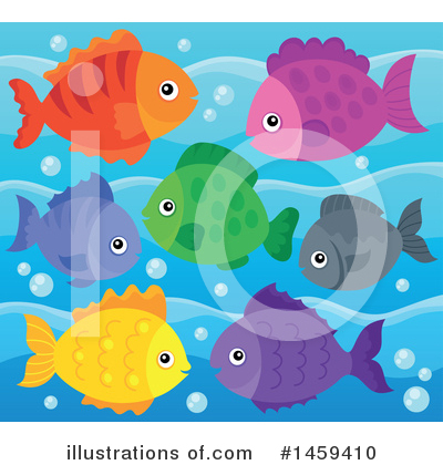 Royalty-Free (RF) Fish Clipart Illustration by visekart - Stock Sample #1459410