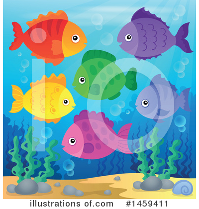 Royalty-Free (RF) Fish Clipart Illustration by visekart - Stock Sample #1459411