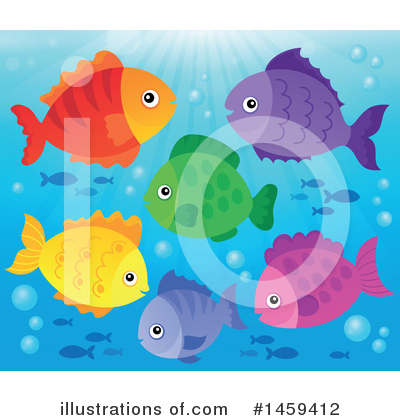 Royalty-Free (RF) Fish Clipart Illustration by visekart - Stock Sample #1459412