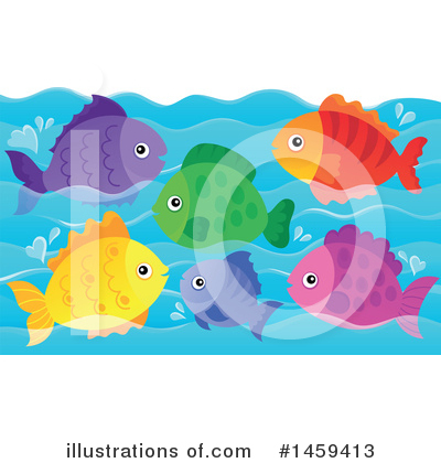 Royalty-Free (RF) Fish Clipart Illustration by visekart - Stock Sample #1459413