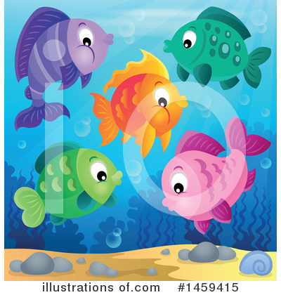 Royalty-Free (RF) Fish Clipart Illustration by visekart - Stock Sample #1459415