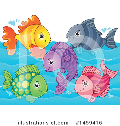 Royalty-Free (RF) Fish Clipart Illustration by visekart - Stock Sample #1459416