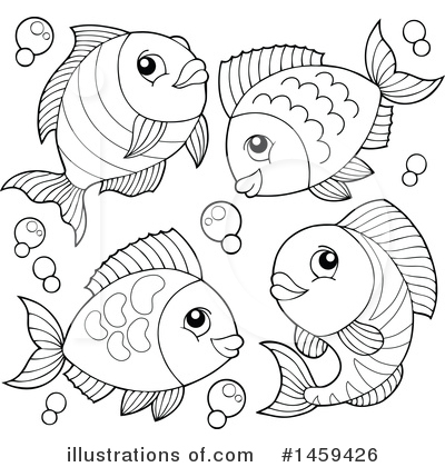 Royalty-Free (RF) Fish Clipart Illustration by visekart - Stock Sample #1459426