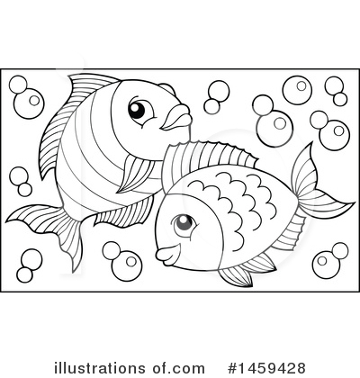 Royalty-Free (RF) Fish Clipart Illustration by visekart - Stock Sample #1459428