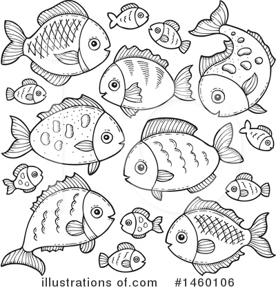 Royalty-Free (RF) Fish Clipart Illustration by visekart - Stock Sample #1460106