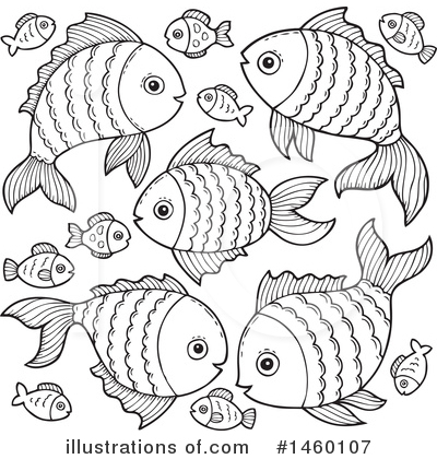 Royalty-Free (RF) Fish Clipart Illustration by visekart - Stock Sample #1460107
