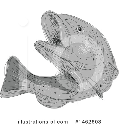 Royalty-Free (RF) Fish Clipart Illustration by patrimonio - Stock Sample #1462603