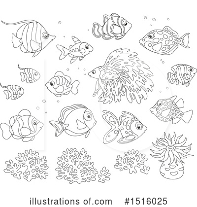 Royalty-Free (RF) Fish Clipart Illustration by Alex Bannykh - Stock Sample #1516025