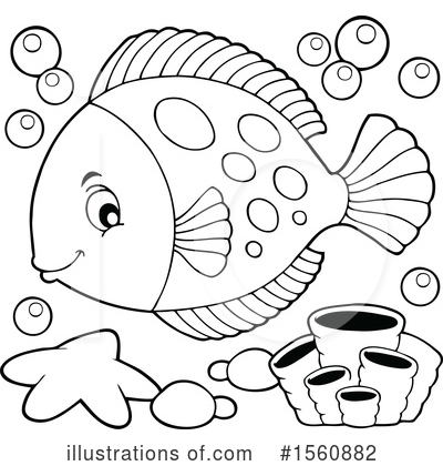Royalty-Free (RF) Fish Clipart Illustration by visekart - Stock Sample #1560882