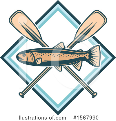 Salmon Clipart #1567990 by Vector Tradition SM