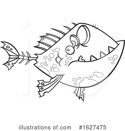 Royalty-Free (RF) Fish Clipart Illustration by toonaday - Stock Sample #1627475