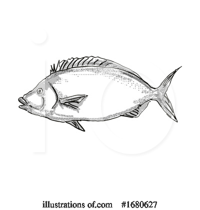 Royalty-Free (RF) Fish Clipart Illustration by patrimonio - Stock Sample #1680627