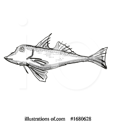 Royalty-Free (RF) Fish Clipart Illustration by patrimonio - Stock Sample #1680628