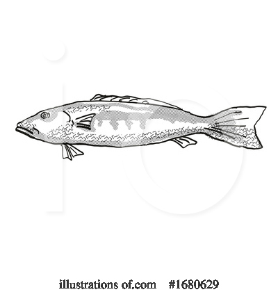 Royalty-Free (RF) Fish Clipart Illustration by patrimonio - Stock Sample #1680629