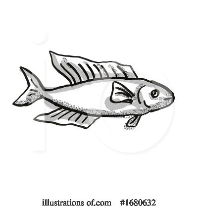 Royalty-Free (RF) Fish Clipart Illustration by patrimonio - Stock Sample #1680632