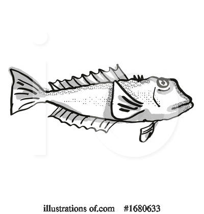 Royalty-Free (RF) Fish Clipart Illustration by patrimonio - Stock Sample #1680633