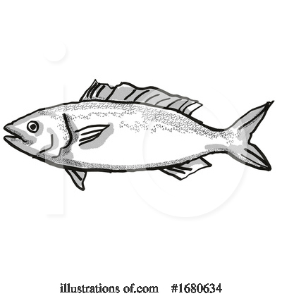 Royalty-Free (RF) Fish Clipart Illustration by patrimonio - Stock Sample #1680634
