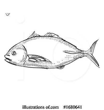Royalty-Free (RF) Fish Clipart Illustration by patrimonio - Stock Sample #1680641