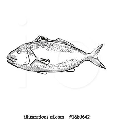 Royalty-Free (RF) Fish Clipart Illustration by patrimonio - Stock Sample #1680642