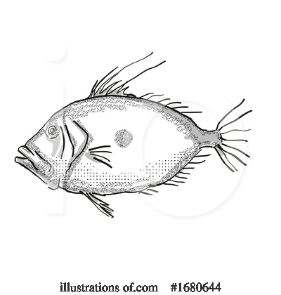 Royalty-Free (RF) Fish Clipart Illustration by patrimonio - Stock Sample #1680644