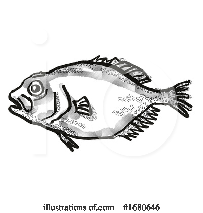 Royalty-Free (RF) Fish Clipart Illustration by patrimonio - Stock Sample #1680646