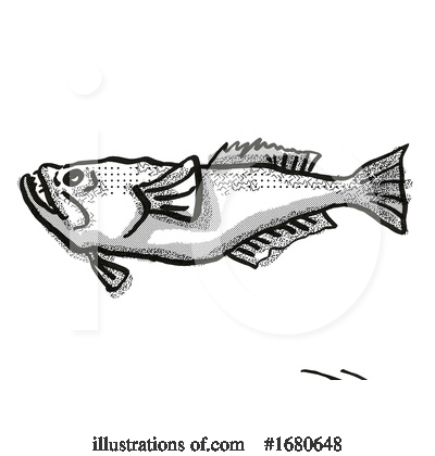 Royalty-Free (RF) Fish Clipart Illustration by patrimonio - Stock Sample #1680648
