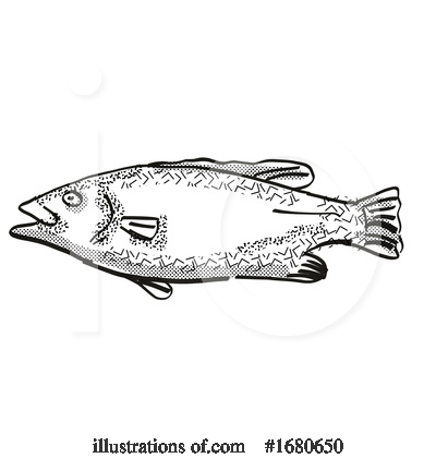 Royalty-Free (RF) Fish Clipart Illustration by patrimonio - Stock Sample #1680650