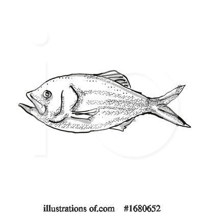 Royalty-Free (RF) Fish Clipart Illustration by patrimonio - Stock Sample #1680652
