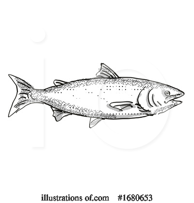 Royalty-Free (RF) Fish Clipart Illustration by patrimonio - Stock Sample #1680653