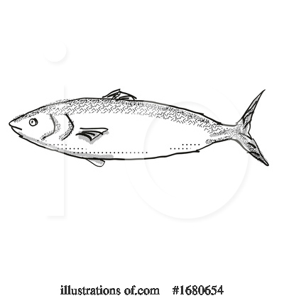 Royalty-Free (RF) Fish Clipart Illustration by patrimonio - Stock Sample #1680654