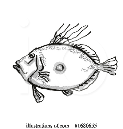 Royalty-Free (RF) Fish Clipart Illustration by patrimonio - Stock Sample #1680655
