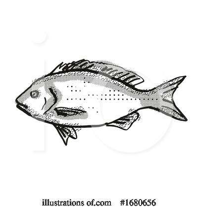 Royalty-Free (RF) Fish Clipart Illustration by patrimonio - Stock Sample #1680656