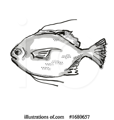 Royalty-Free (RF) Fish Clipart Illustration by patrimonio - Stock Sample #1680657