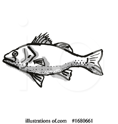 Royalty-Free (RF) Fish Clipart Illustration by patrimonio - Stock Sample #1680661