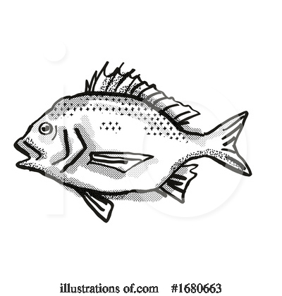 Royalty-Free (RF) Fish Clipart Illustration by patrimonio - Stock Sample #1680663