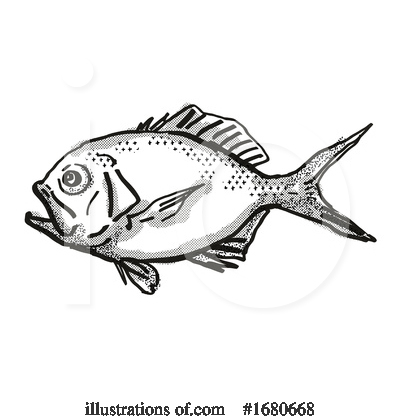 Royalty-Free (RF) Fish Clipart Illustration by patrimonio - Stock Sample #1680668