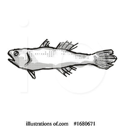 Royalty-Free (RF) Fish Clipart Illustration by patrimonio - Stock Sample #1680671