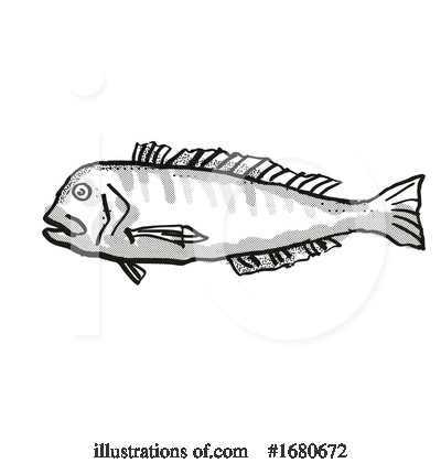 Royalty-Free (RF) Fish Clipart Illustration by patrimonio - Stock Sample #1680672