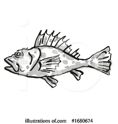 Royalty-Free (RF) Fish Clipart Illustration by patrimonio - Stock Sample #1680674