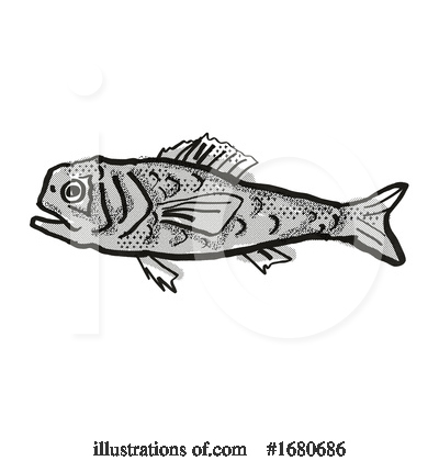 Royalty-Free (RF) Fish Clipart Illustration by patrimonio - Stock Sample #1680686