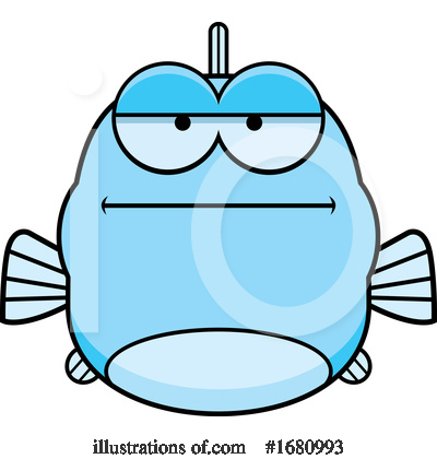 Blue Fish Clipart #1680993 by Cory Thoman