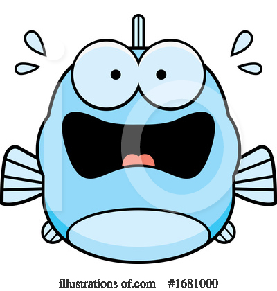 Blue Fish Clipart #1681000 by Cory Thoman