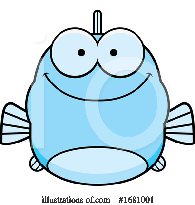 Blue Fish Clipart #1681001 by Cory Thoman